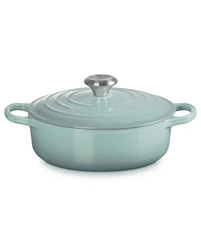 Le Creuset Enameled Cast Iron 3.5 Quart Signature Wide Round Oven In Blue