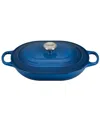 Le Creuset Enameled Cast Iron 3.75-qt. Oval Casserole With Lid In Blue