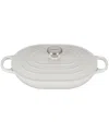 Le Creuset Enameled Cast Iron 3.75-qt. Oval Casserole With Lid In White