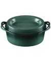Le Creuset Enameled Cast Iron 7.25-qt Traditional Oval Doufeu Dutch Oven In Green