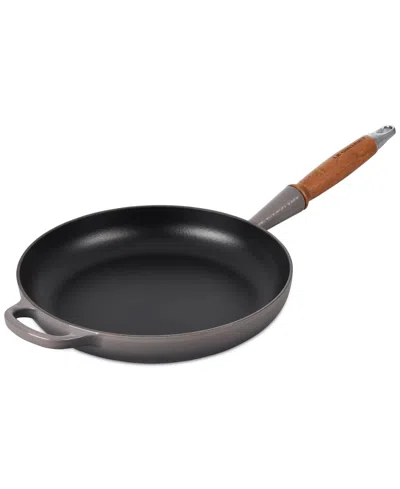 Le Creuset Enameled Cast Iron Alpine Wood Handle 2.25-qt. Fry Pan In Oyster