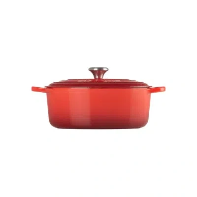 Le Creuset Enameled Cast Iron Oval Dutch Oven With Lid In Cerise