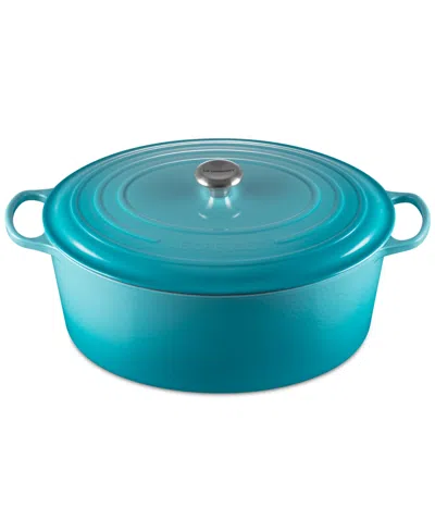 Le Creuset Enameled Cast Iron Signature 15.5-qt. Oval Dutch Oven In Caribbean