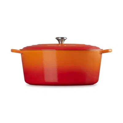 Le Creuset Enameled Cast Iron Signature Oval Dutch Oven, 15.5 Qt. - In Orange
