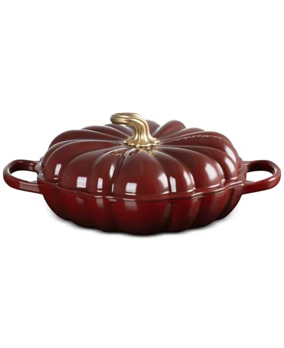 Le Creuset Enameled Cast Iron Signature Pumpkin Braiser, 2.75 Qt. In Brown