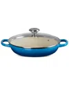 Le Creuset Enameled Cast Iron Signature Round 2.25-qt. Braiser With Glass Lid In Marseille