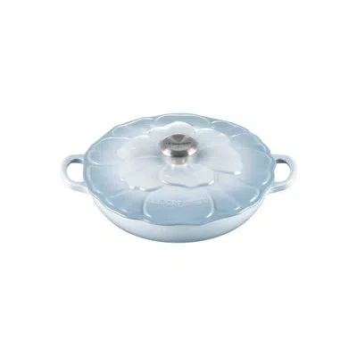 Le Creuset Enameled Cast Signature Petal Braiser, 2.25 Qt. In Blue