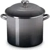 Le Creuset Enameled Stainless Steel Stockpot In Gray