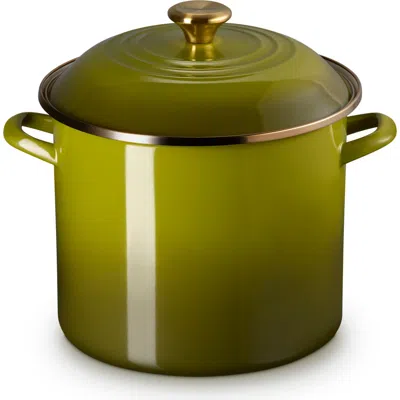 Le Creuset Enameled Stainless Steel Stockpot In Green