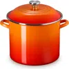 Le Creuset Enameled Stainless Steel Stockpot In Orange