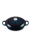 Le Creuset Enamelled Cast Iron Shallow Casserole Dish In Blue