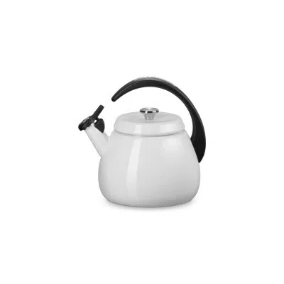 Le Creuset Enamel-on- Steel Cloche Kettle, 2.2 Qt., Sea Salt In White