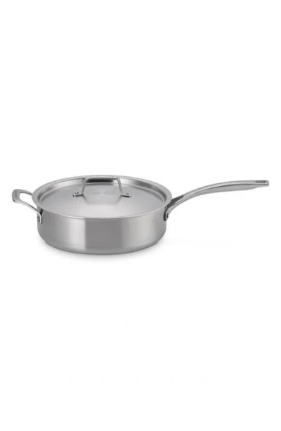Le Creuset Essential Stainless Steel 4.6-quart Saute Pan In Silver