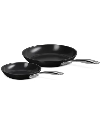 Le Creuset Essential Nonstick Ceramic 2-pc. Frypanâ Set In Black