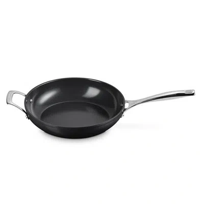 Le Creuset Essential Non-stick Ceramic Deep Fry Pan In Black