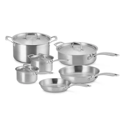 Le Creuset Essential Stainless Steel 10-piece Cookware Set