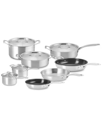 Le Creuset Essential Stainless Steel 13pc Cookware Set In Metallic
