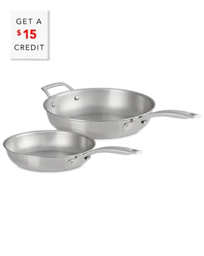 Le Creuset Essential Stainless Steel 2pc Frying Pan Set With $15 Credit