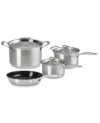 Le Creuset Essential Stainless Steel 7-pc. Cookware Set