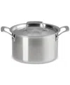 Le Creuset Essential Stainless Steel Deep Round Stockpot With Lid, 4 Qt. In Stainless Steel