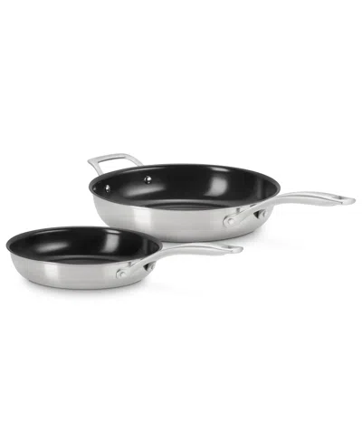 LE CREUSET ESSENTIAL STAINLESS STEEL NONSTICK 2-PC. FRYPAN SET