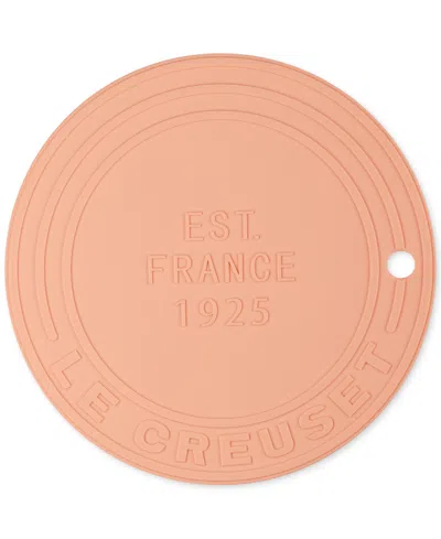 Le Creuset Est. 1925 Round 8" Silicone Trivet In Orange