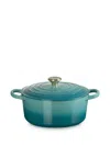 Le Creuset 에볼루션 주철 캐서롤 그릇 In Green