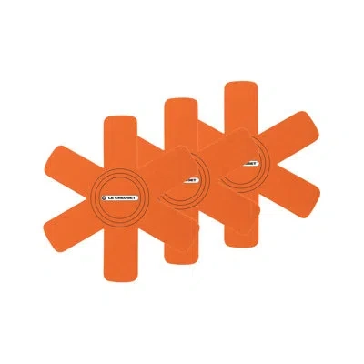 Le Creuset Felt Cookware Protectors, Flame In Orange