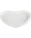 Le Creuset Stoneware Heart Spoon Rest In White