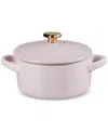 Le Creuset Figural Heart Collection Stoneware Mini Round Cocotte In Shallot