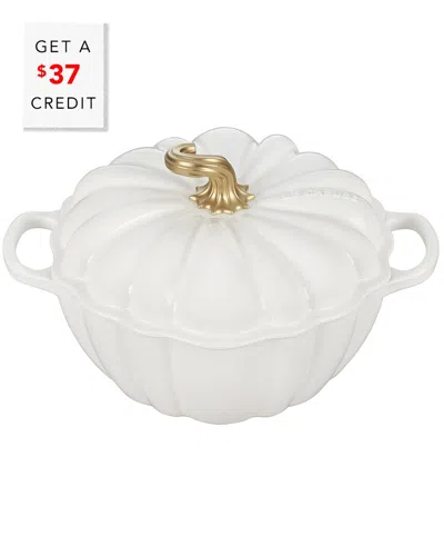 LE CREUSET LE CREUSET FIGURAL PUMPKIN COCOTTE WITH $37 CREDIT