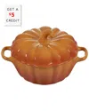 Le Creuset Figural Pumpkin Petite Cocotte With $5 Credit