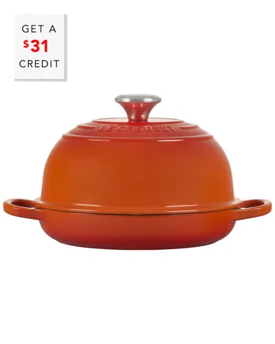 Le Creuset Flame Signature Bread Oven With $31 Credit In Orange