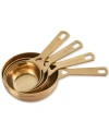 Le Creuset Gold-tone Measuring Cups, Set Of 4 In Gold