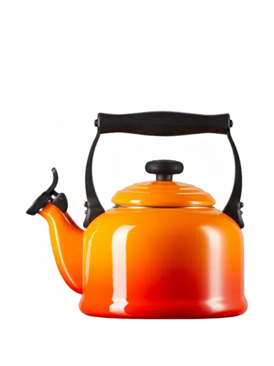 Le Creuset Gradient-effect Tea Kettle In Orange