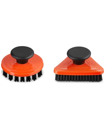 LE CREUSET GRILL PAN NYLON CLEANING BRUSHES, SET OF 2