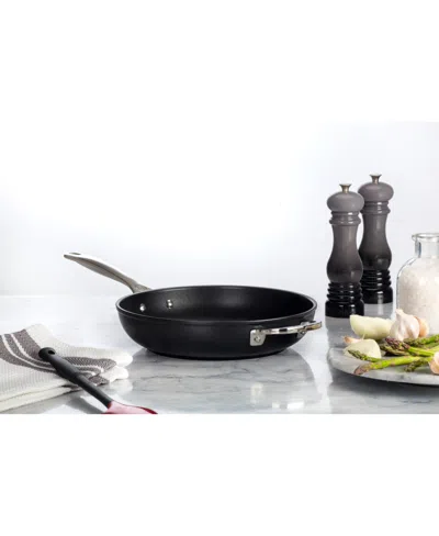 Le Creuset Hard Anodized Aluminum Nonstick 11" Deep Fry Pan In Black