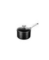 Le Creuset Hard Anodized Aluminum Nonstick 2-qt. Saucepan With Lid In Black