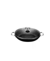 Le Creuset Hard Anodized Aluminum Nonstick 4-qt. Braiser With Lid In Black