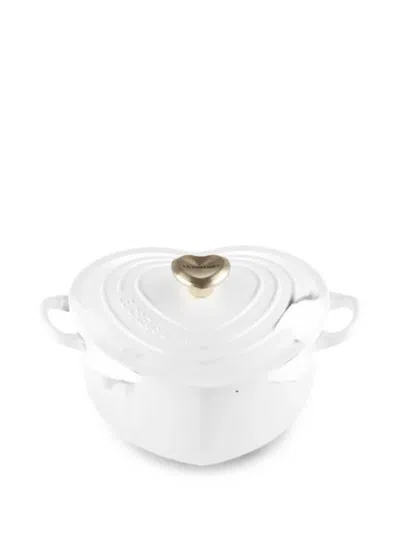 Le Creuset Heart-shaped Casserole Dish In White