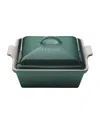 Le Creuset Heritage Stoneware Covered Square Casserole In Artichaut