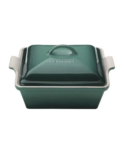 Le Creuset Heritage 2.5-qt Covered Square Casserole In Green