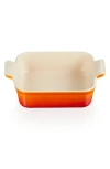 Le Creuset Heritage 3-quart Square Baking Dish In Flame