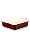 Le Creuset Heritage 3-quart Square Baking Dish In Burgundy