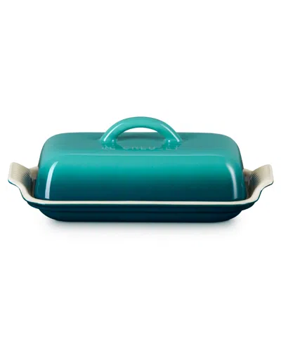 Le Creuset Heritage 4 Oz. Butter Dish In Blue
