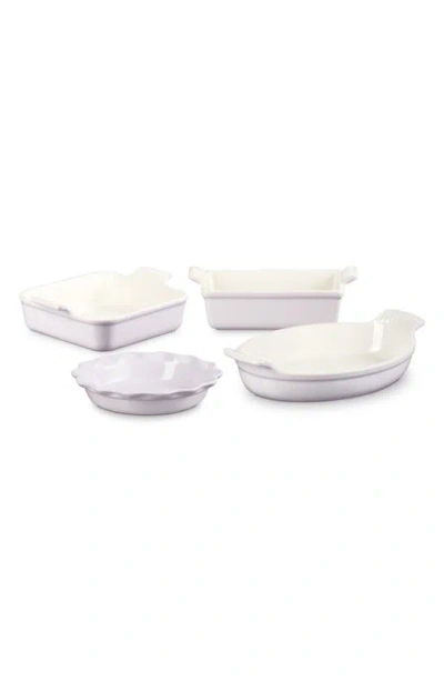 Le Creuset Heritage 4-piece Bakeware Set In Neutral