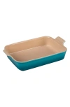 Le Creuset Heritage 4-quart Rectangular Stoneware Dish In Caribbean
