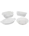 Le Creuset Stoneware 4-pc. Heritage Bakeware Essentials Set In White