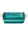 Le Creuset Heritage 4-quart Rectangular Casserole In Blue