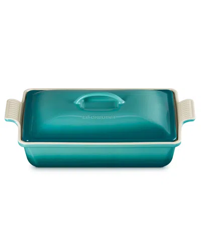 Le Creuset Heritage 4-quart Rectangular Casserole In Blue